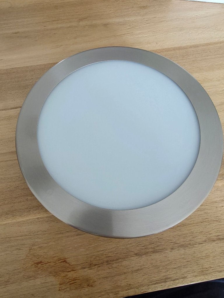 Plafondlamp Antraciet 23cm diameter, Ophalen, Zilver, Modern, E14 (klein)