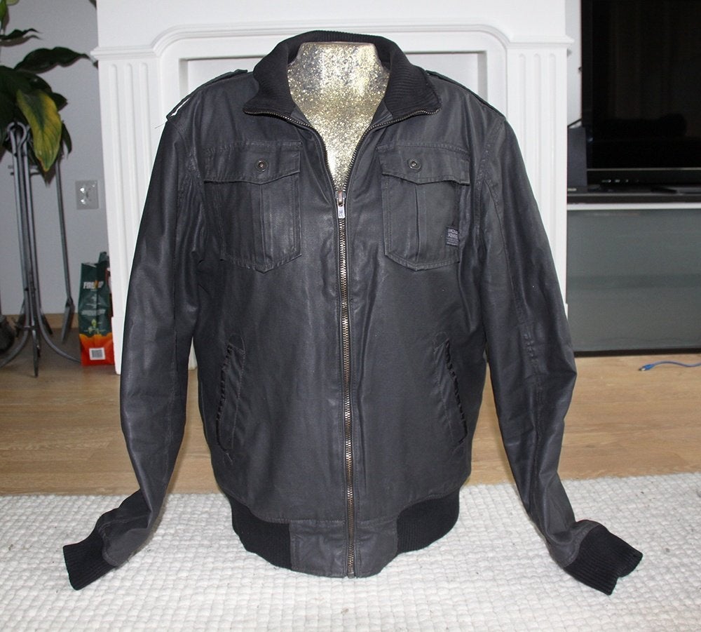 Mooie Jack & Jones Jas (L) € 65,-, Maat 52/54 (L), Zwart, Ophalen of Verzenden, Zo goed als nieuw