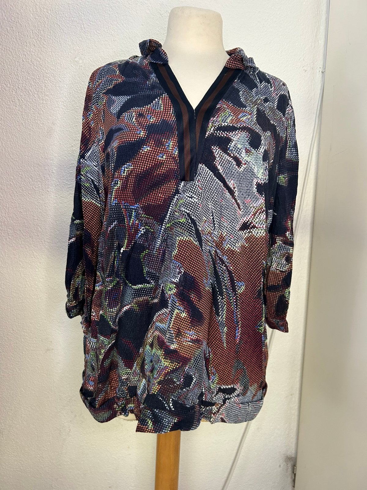 Dames blouse | top | Betty Barclay | maat 48, Ophalen of Verzenden, Gedragen, Maat 46/48 (XL) of groter, Blauw