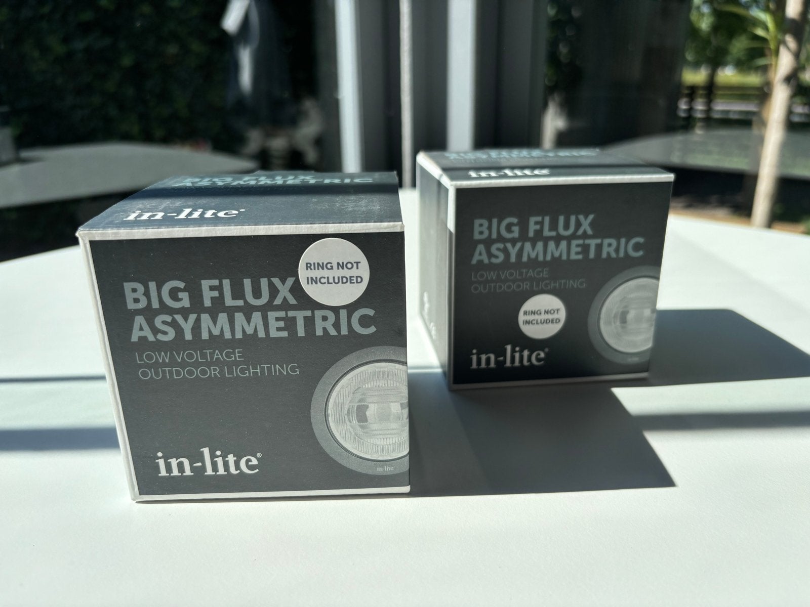 In-lite Big Flux Asymmetric Inclusief ring, Minder dan 50 watt, Ophalen of Verzenden, Netvoeding, Vloerlamp