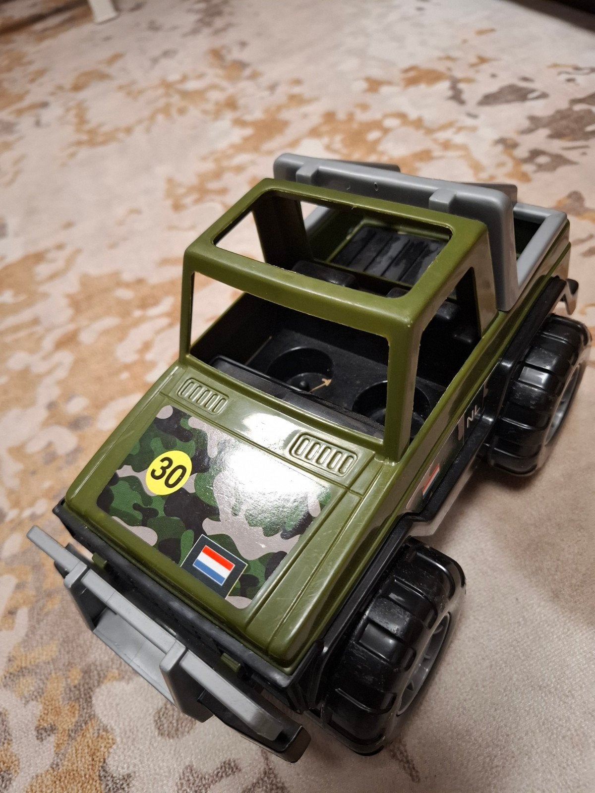 Stoere speelgoed jeep - Leger voertuig, Ophalen of Verzenden, Gebruikt