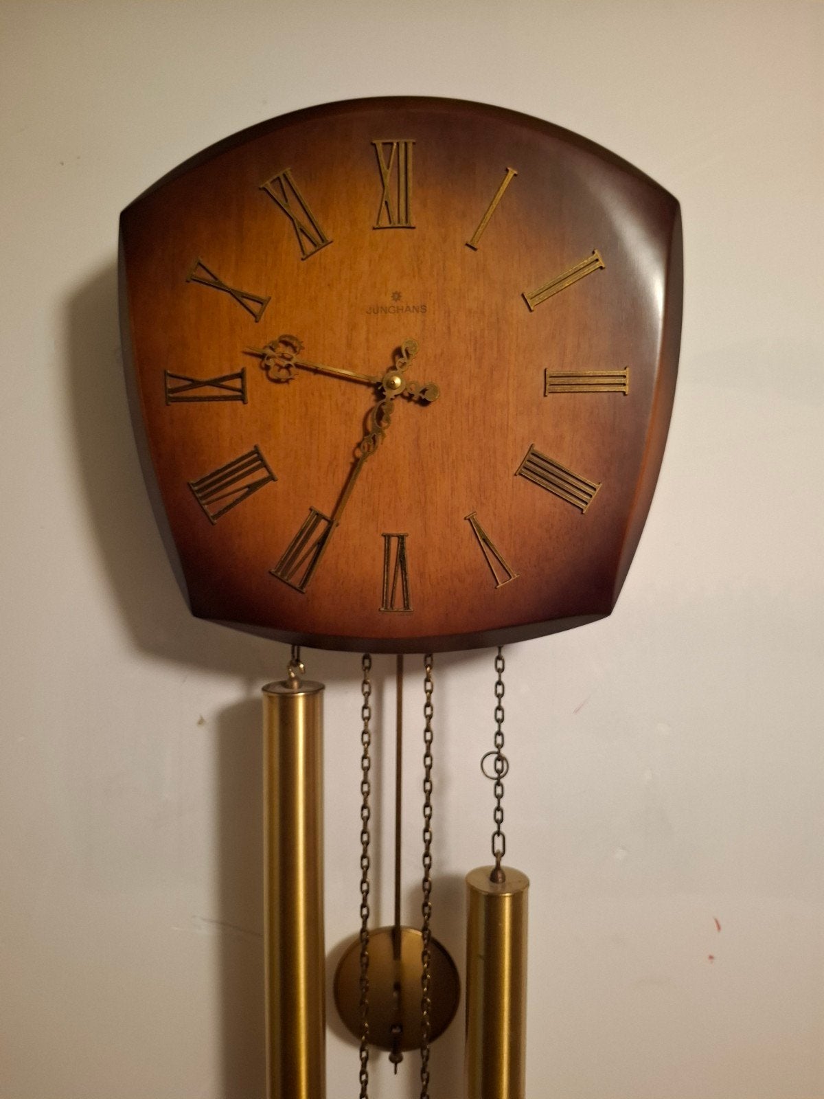 Vintage Junghans wandklok met gewichten, Antiek en Kunst, Ophalen of Verzenden