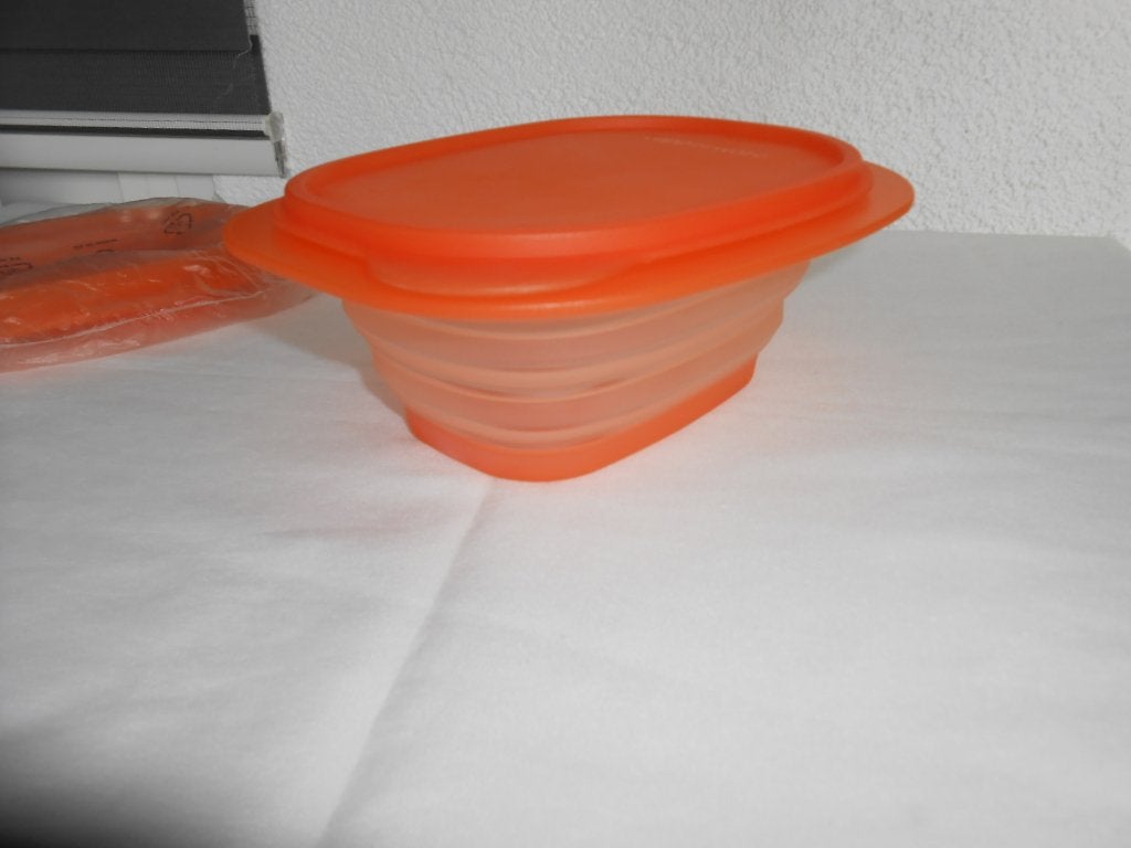 Tupperware Mini/Max Rechthoek 850ML Oranje NIEUW, Huis en Inrichting, Keuken | Tupperware, Ophalen of Verzenden, Nieuw, Oranje