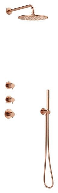 regendouche Damixa complete douche-afbouwset mat koper PVD, Doe-het-zelf en Verbouw, Ophalen, Nieuw, Koper, Douche