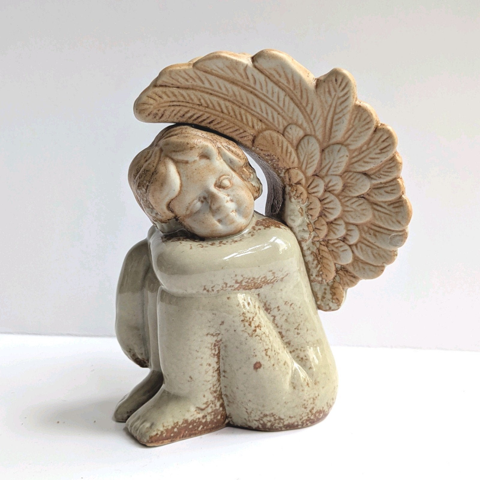 Engel van keramiek - 15.5 cm, Ophalen of Verzenden, Zo goed als nieuw