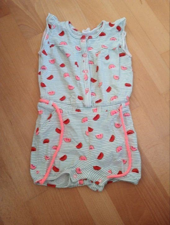 Onesie watermeloenprint maat 86 Hema, Gebruikt, Meisje, Ophalen of Verzenden, Hema