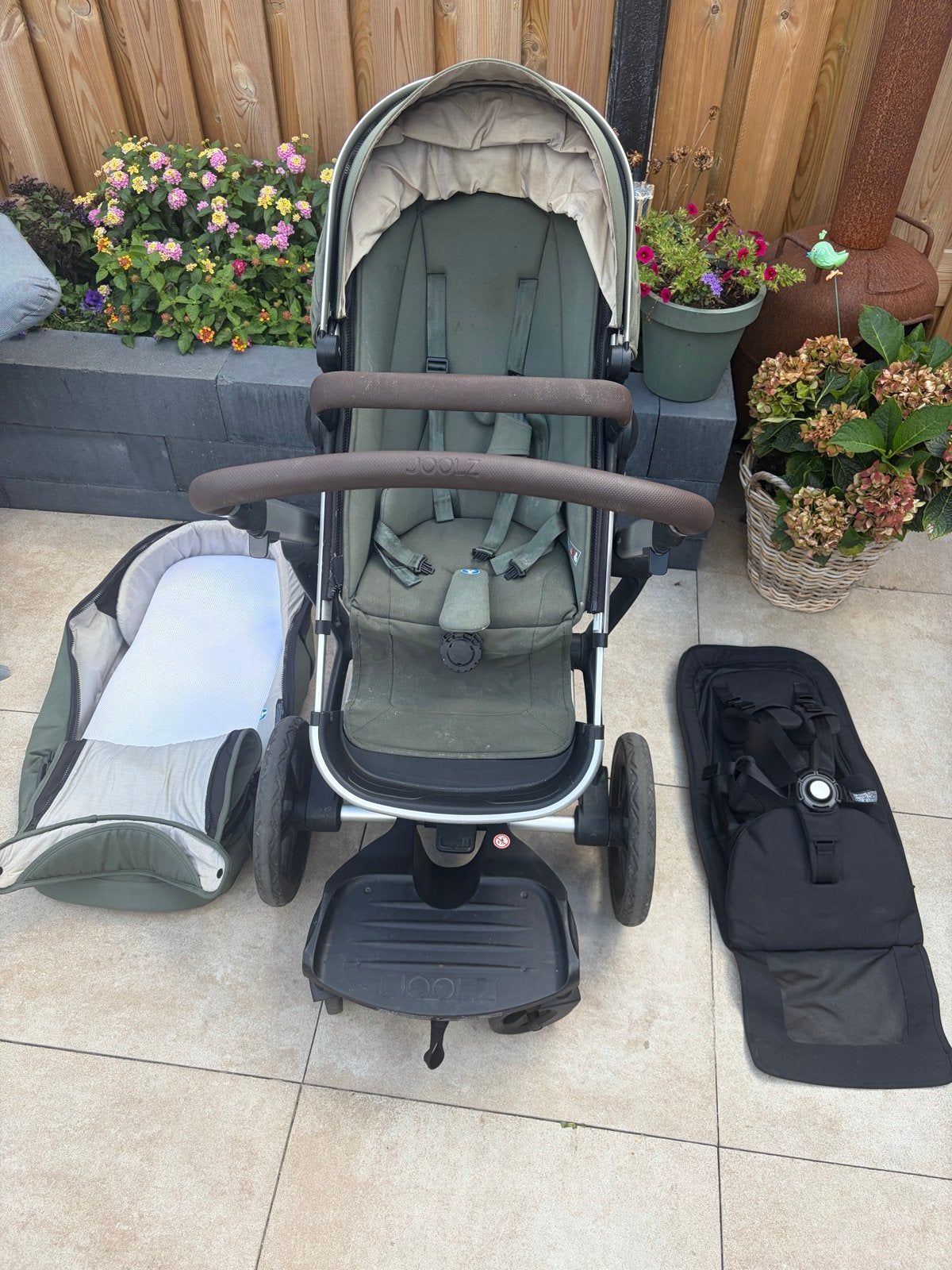 Complete Joolz Day+ forest green, Ophalen, Gebruikt, Combiwagen, Met autostoeltje