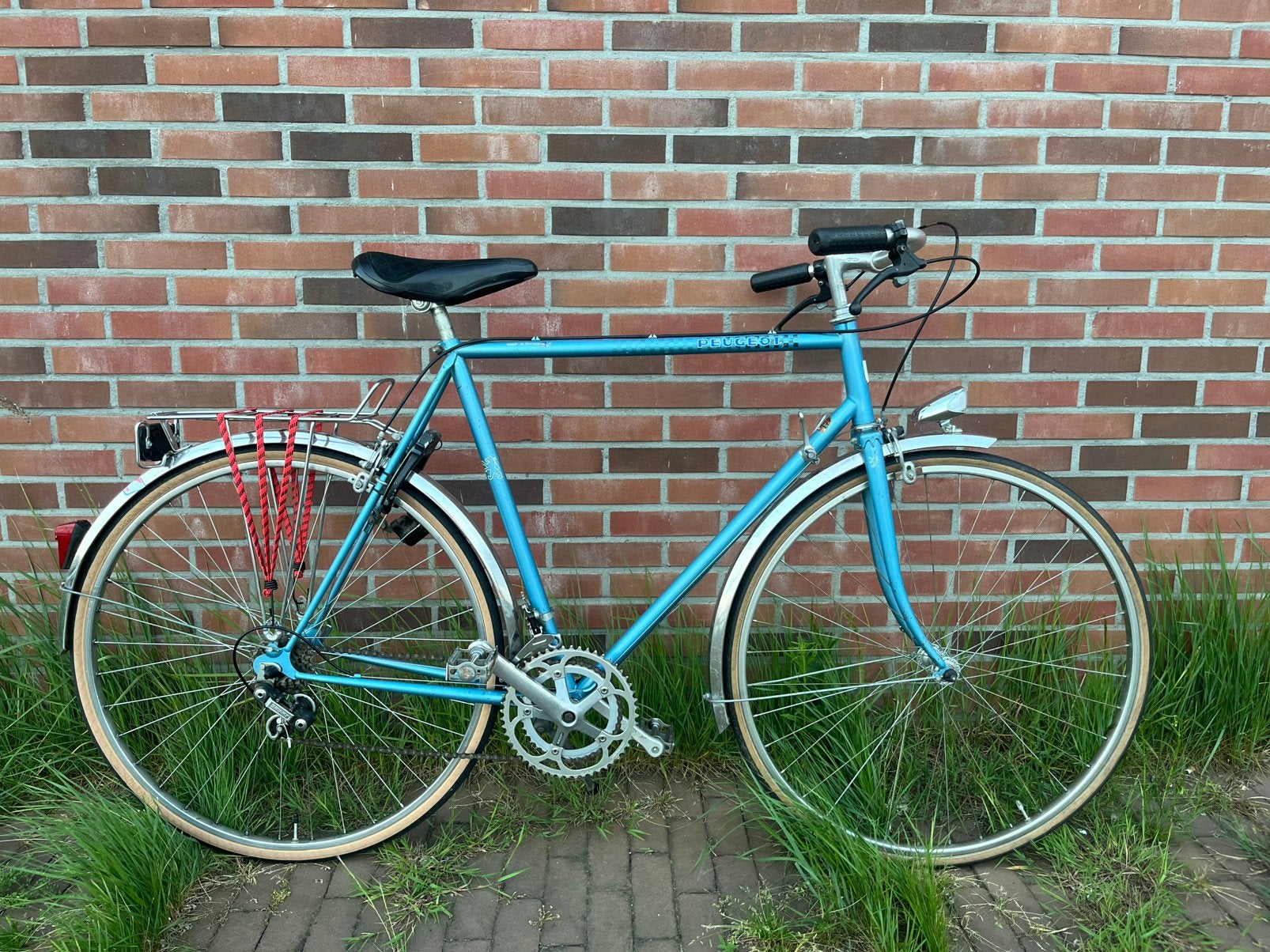 Vintage 80s Peugeot sportfiets randonneur, 55 tot 59 cm, Ophalen, Velgrem, Jaren '60 of nieuwer