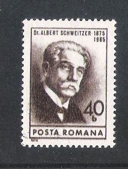 Roemenië; 3243 Geboorte dag van Albert Schweitser, Verzenden, Overige landen, Gestempeld