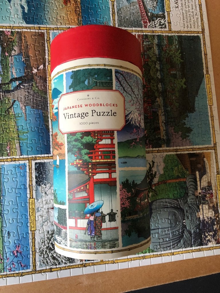 Puzzel Cavallini 1000 stukjes, Ophalen of Verzenden, 500 t/m 1500 stukjes, Zo goed als nieuw, Legpuzzel