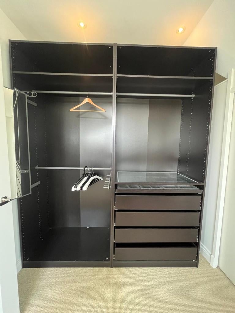 IKEA PAX kledingkast 200x58x236cm, Bezorg-/montageoptie, Met deur(en), IKEA PAX, Gebruikt, 200 cm of meer