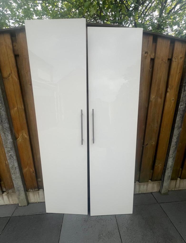Hoogglans witte deur voor IKEA pax kast 201x50 ( 2 stuks ), Ophalen, Gebruikt, 200 cm of meer, 50 tot 100 cm