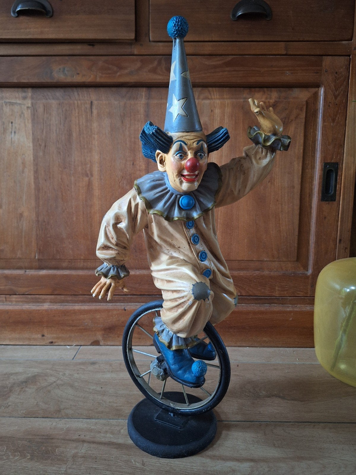 Grappige Jun Asilo 96 clown op fiets, Ophalen of Verzenden