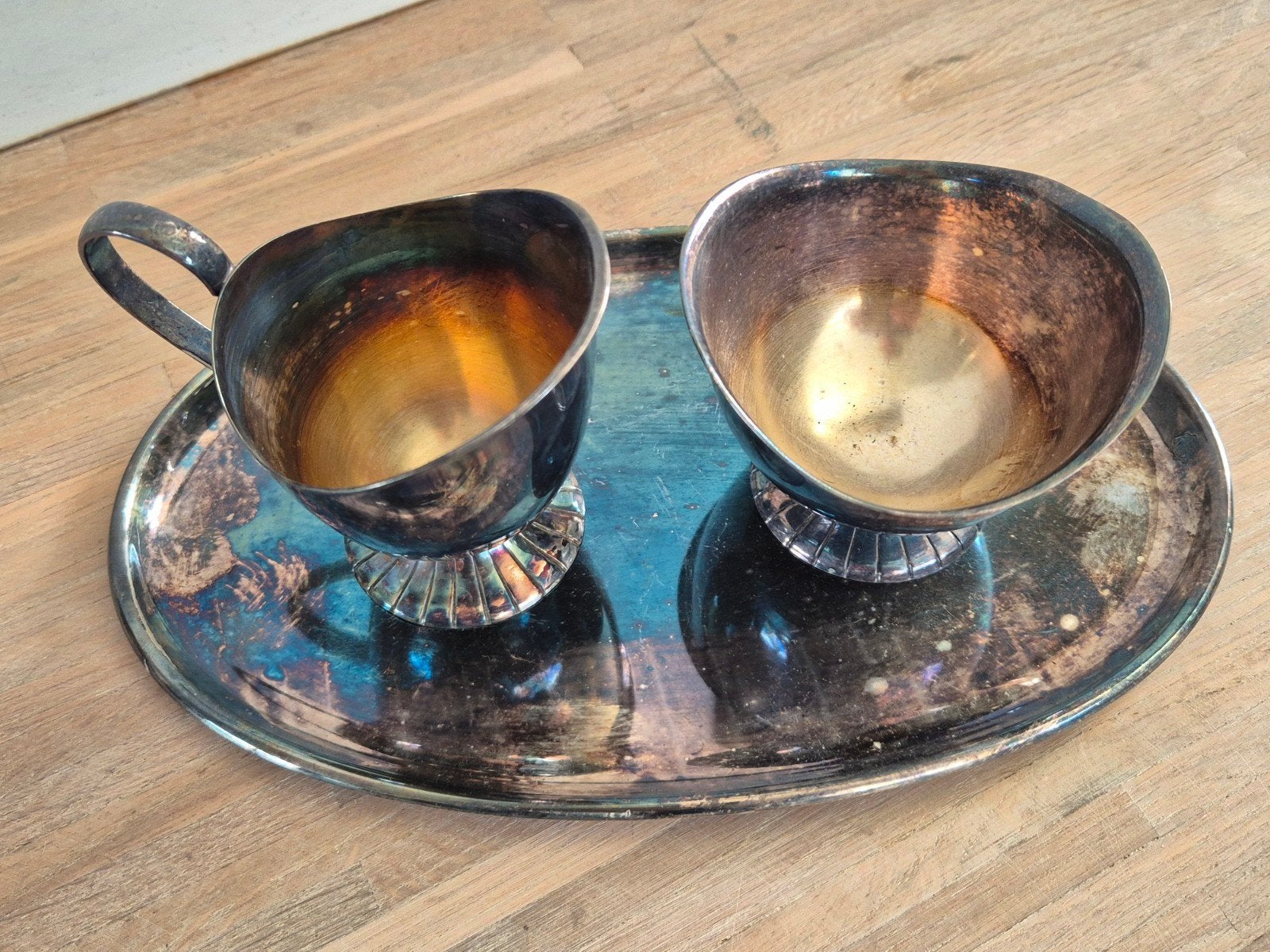 Douwe Egberts suikerpotje en melkkannetje, Gebruikt, Overige merken, Klassiek, Overige typen