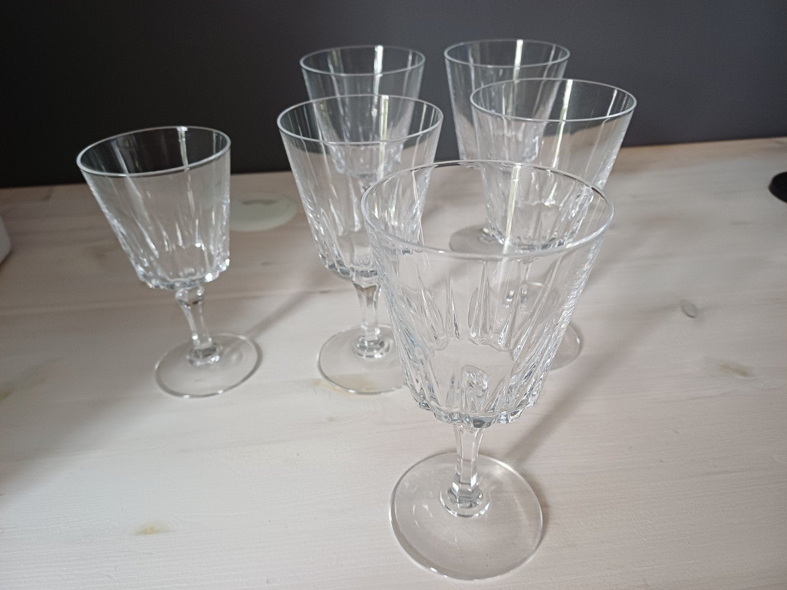 Set van 6 kristallen glazen van Cristal D'Arques , Ophalen