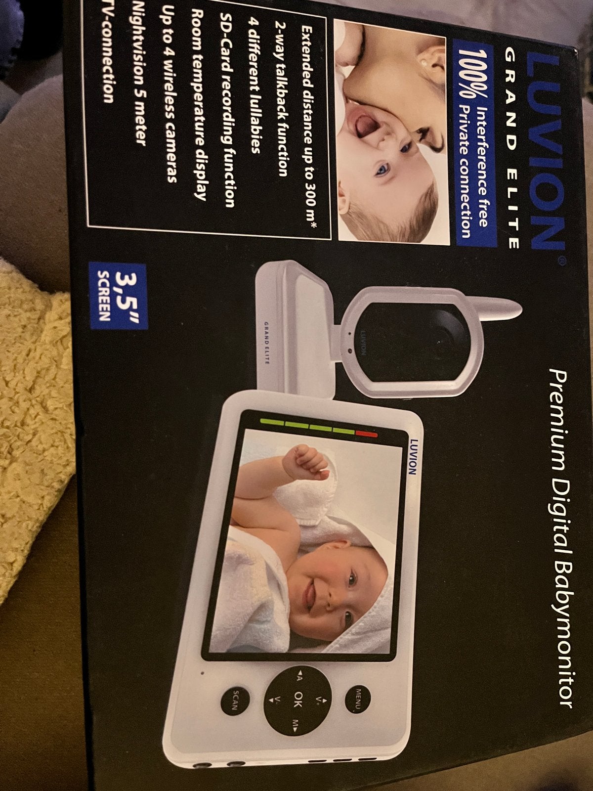 Luvion Grand Elite Premium Digitale Babyfoon met 4 Cameras, Ophalen of Verzenden, Gebruikt, 250 meter of meer, Camera