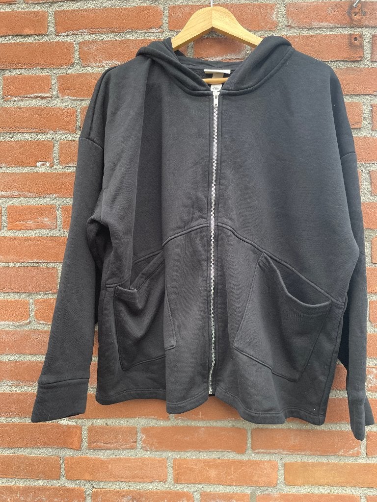 Hoodie met rits Bonprix mt 50, Bonprix, Zwart, Trui of Vest, Ophalen of Verzenden