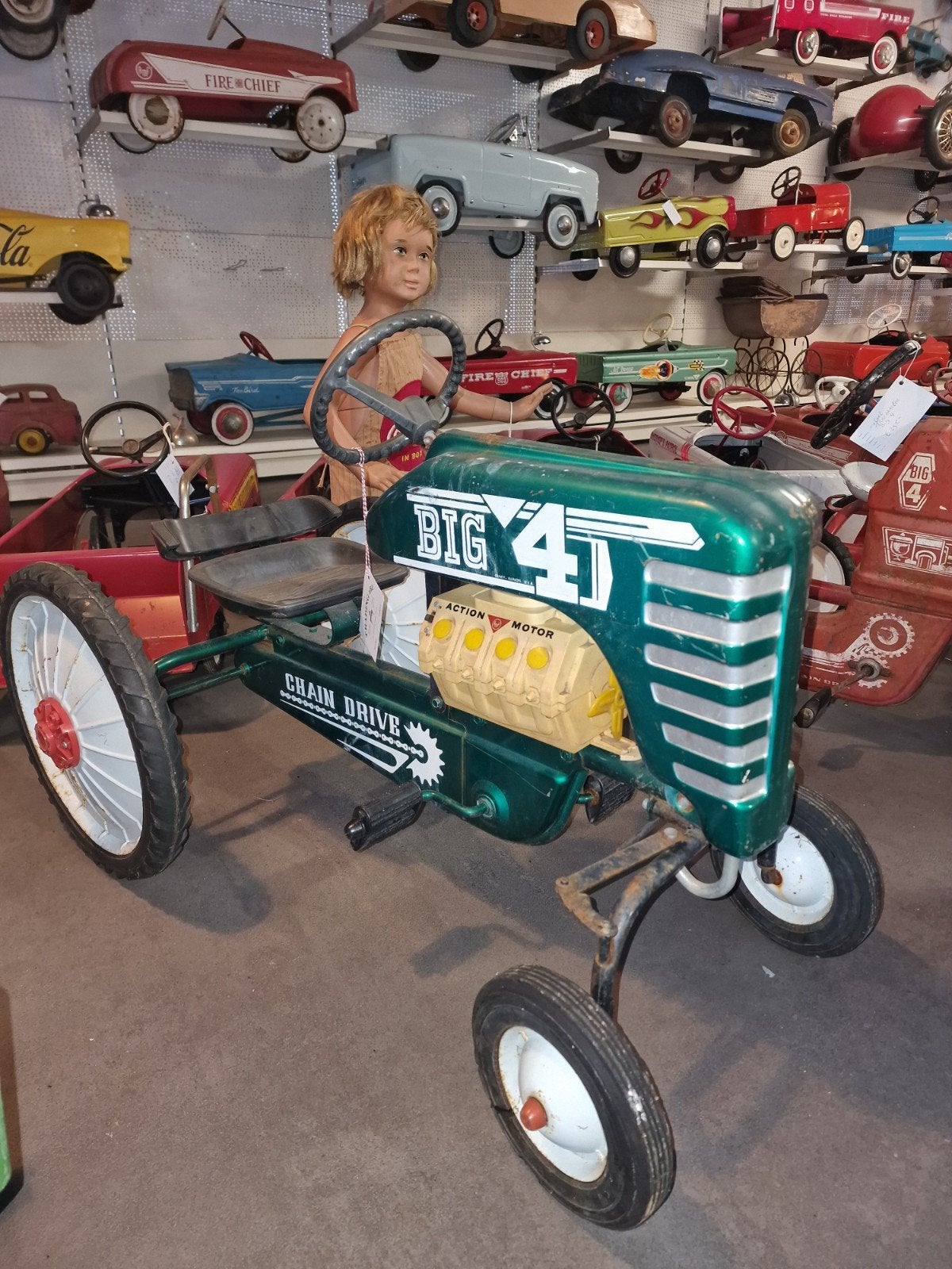big 4 traptractor  met motor 1971, Antiek en Kunst, Ophalen