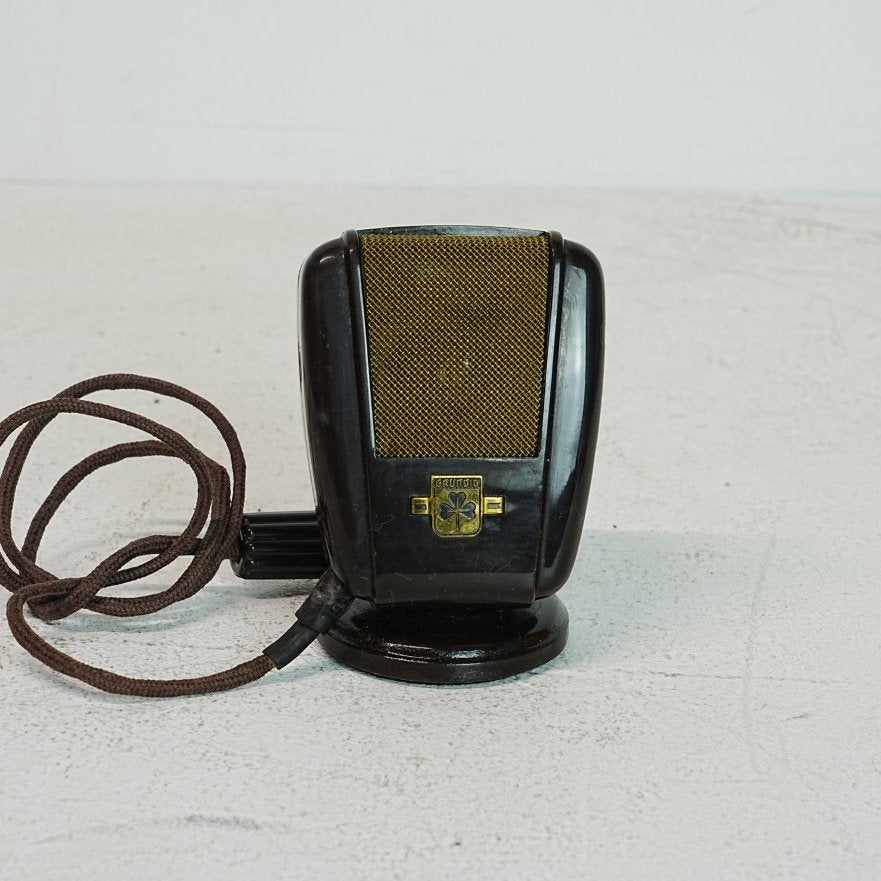 Vintage Grundig Microfoon - Jaren '50/'60, Muziek en Instrumenten, Ophalen of Verzenden, Zo goed als nieuw, Overige typen