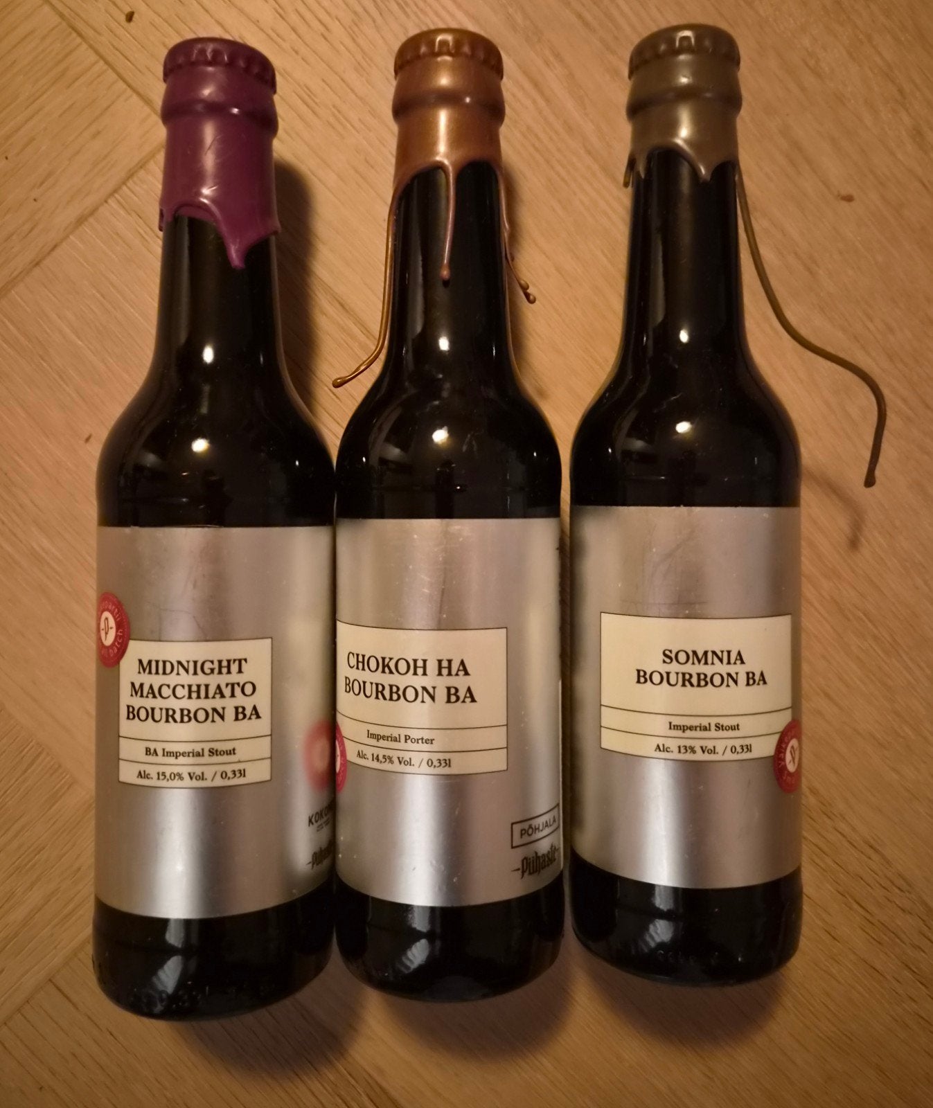 Te koop of ruil 3 Puhaste Silver Series, Verzamelen, Ophalen of Verzenden, Flesje(s), Overige merken