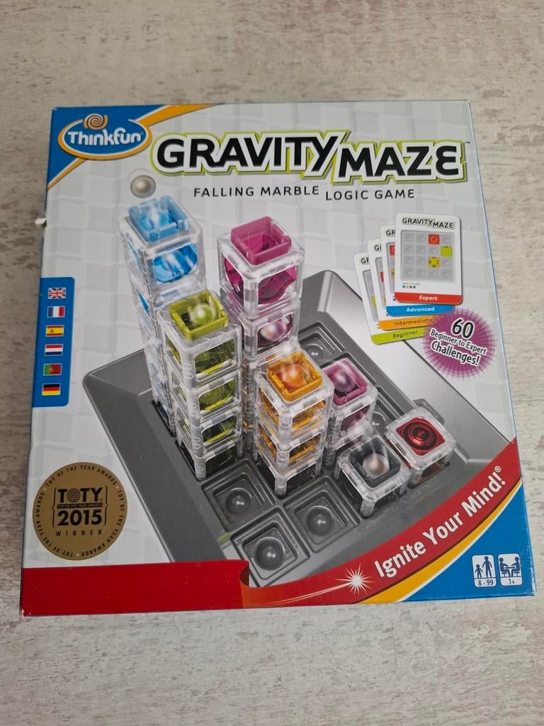 Gravity Maze Logic Game - Thinkfun denk spel smartgames, Een of twee spelers, Ophalen of Verzenden, Zo goed als nieuw, Thinkfun