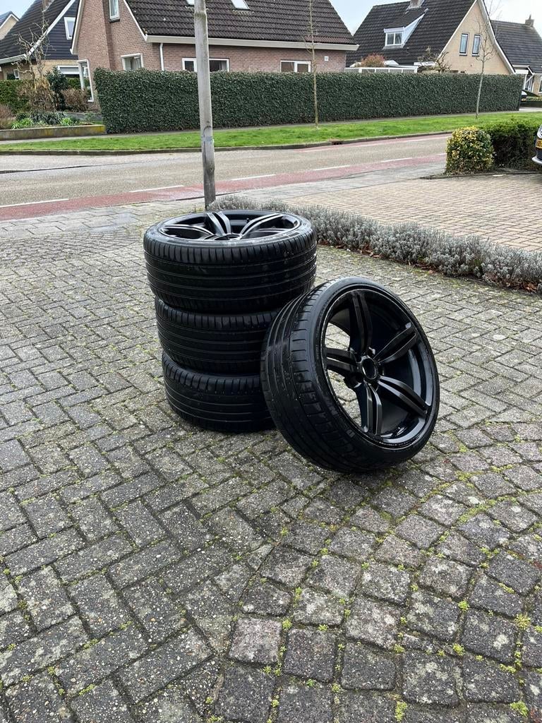 BMW Velgen Zwart Style 167 19inch 5 Serie E60+ 6 Serie E63+, Auto-onderdelen, Banden en Velgen, Gebruikt, Velg(en), 235 mm, Personenwagen