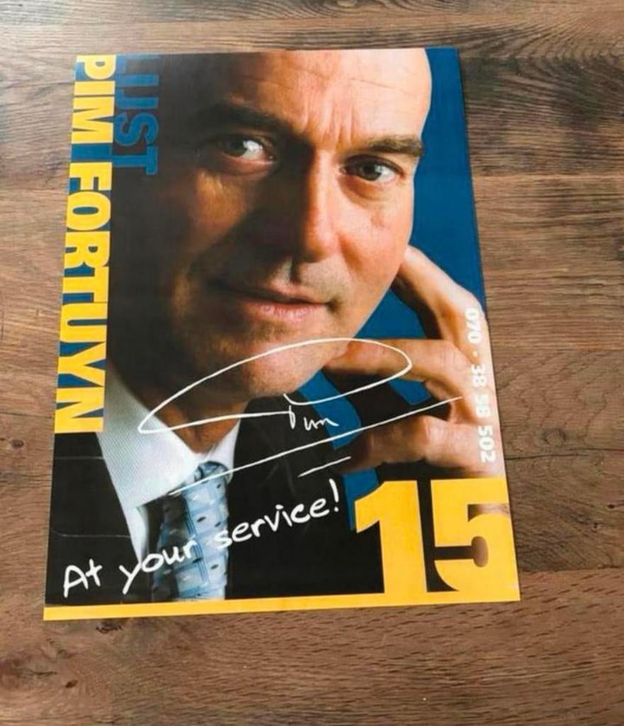 Pim fortuyn verkiezings poster, Ophalen of Verzenden, Zo goed als nieuw, Politiek en Staatkunde, Nederland