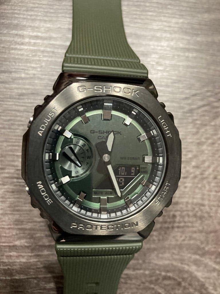 Casio G-Shock, GM-2100B-3A, metaal, als nieuw, Casio, Staal, Polshorloge, Kunststof