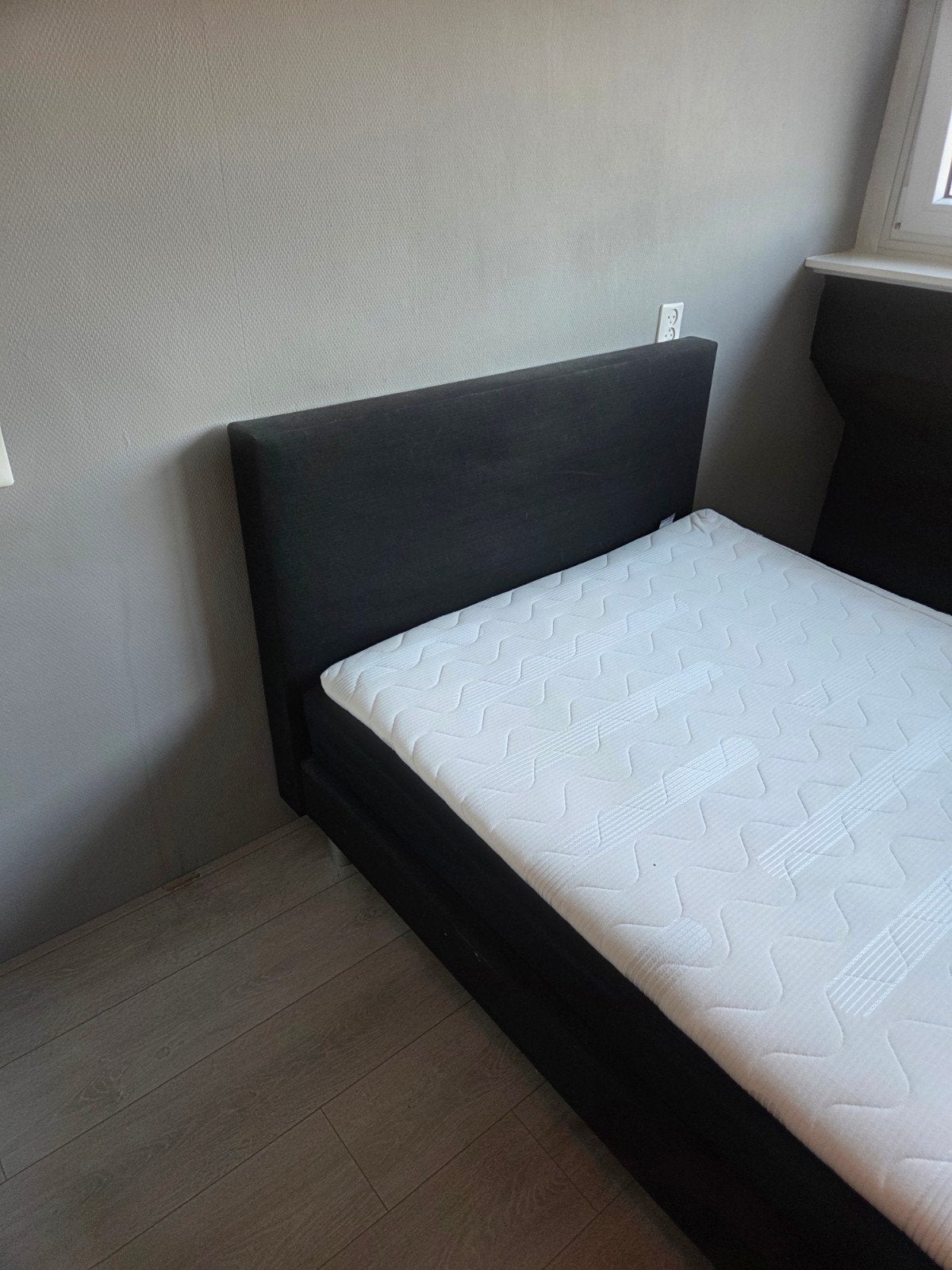 boxspring 120x200, Huis en Inrichting, Slaapkamer | Boxsprings, Ophalen, Gebruikt, Zwart, Twijfelaar