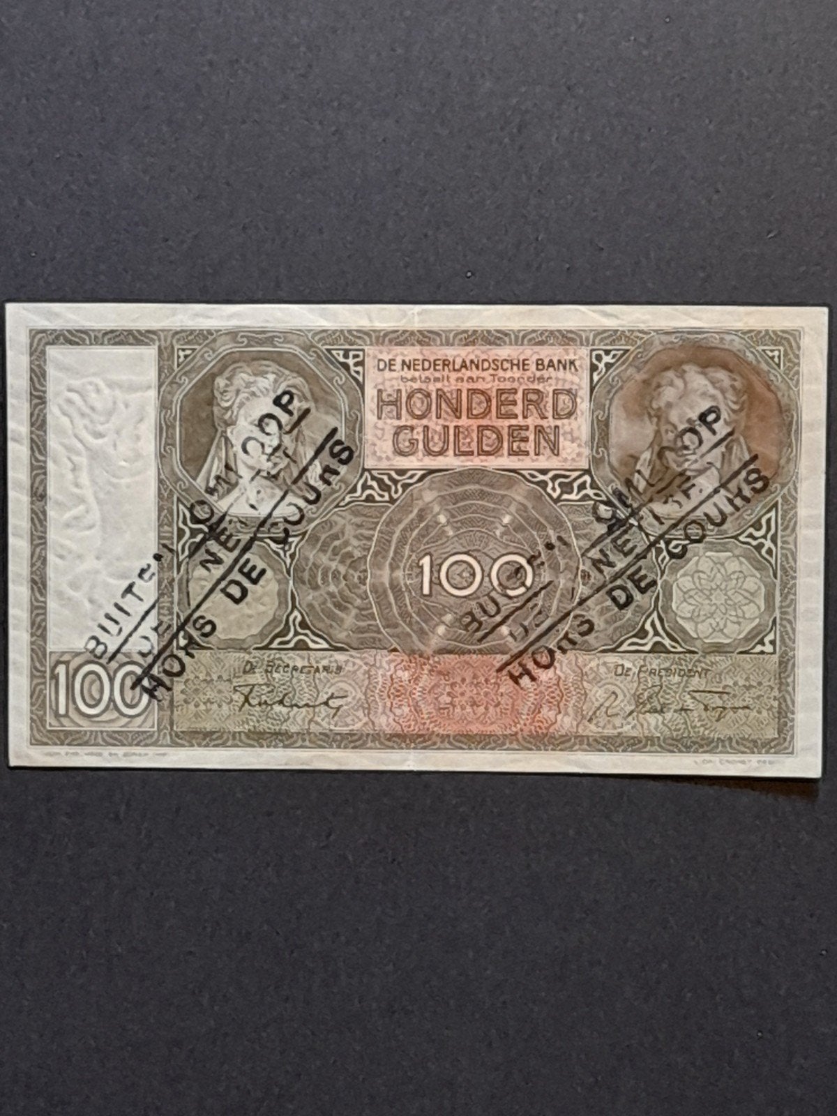 100 gulden 1941 PL97d1 buiten omloop, Ophalen of Verzenden, 100 gulden