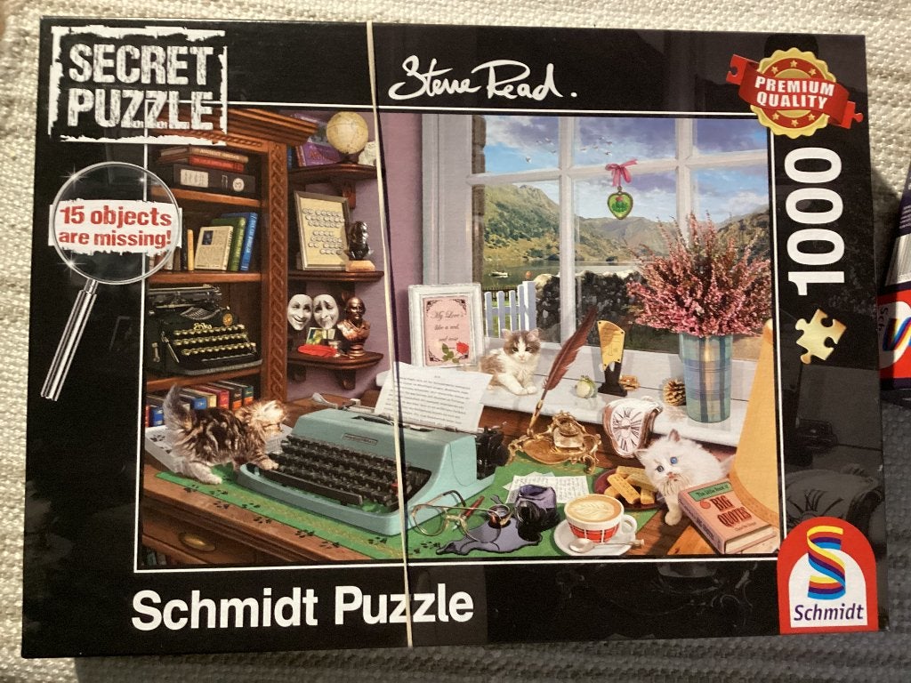 Schmith puzzels poezen Gibsons, Ophalen of Verzenden, 500 t/m 1500 stukjes, Zo goed als nieuw, Legpuzzel