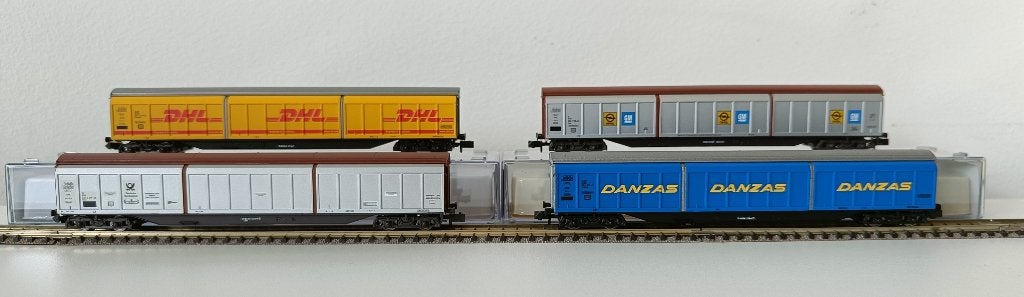 Electrotren Schuifwandwagons 4x, Overige merken, Gelijkstroom, Wagon, Ophalen of Verzenden