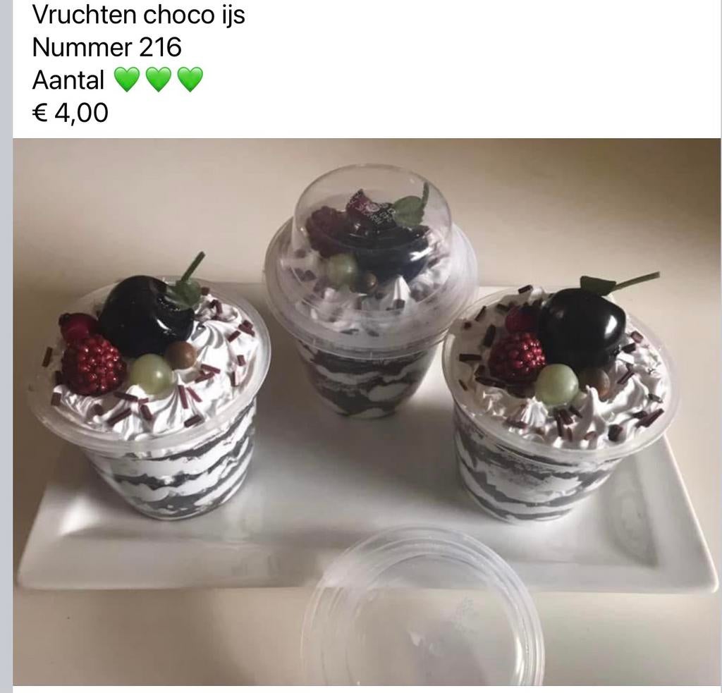 Div decoratie nep ijs stokjes bekers enz, Ophalen, Nieuw