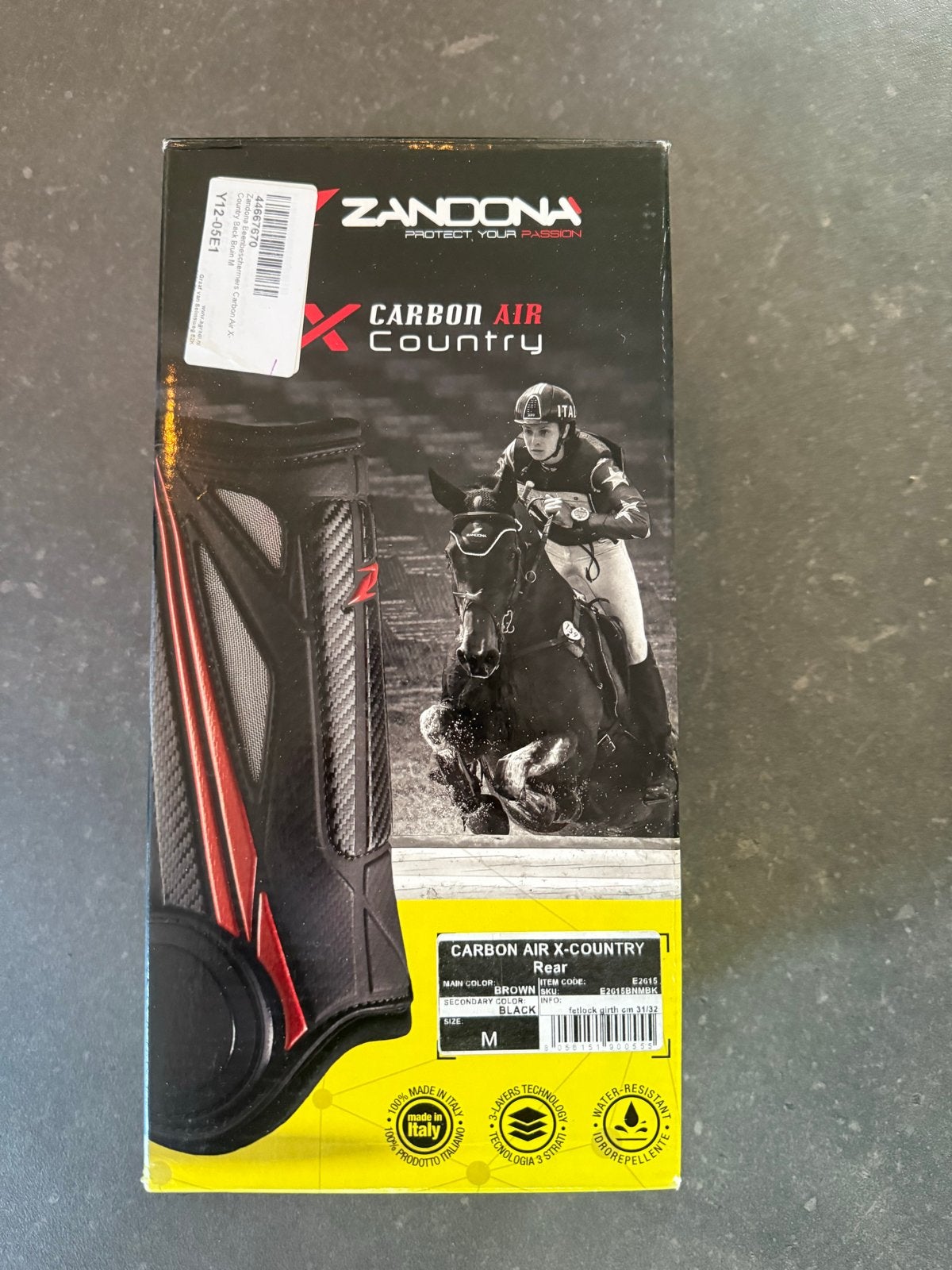 Zandona Carbon Air X-Country Rear Beenbeschermers – Maat M, Schokabsorberend, Nieuw, Ophalen of Verzenden, Full