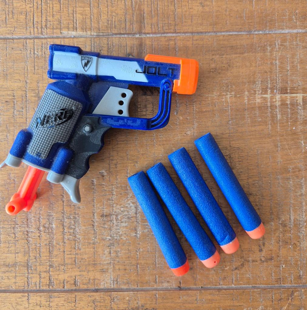 Nerf N- Strike Elite Jolt Blaster, Ophalen of Verzenden, Zo goed als nieuw