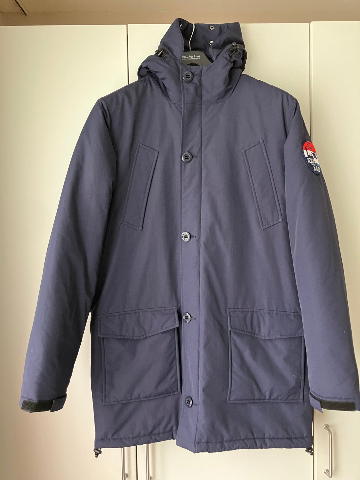 JP 1880 heerlijk warme Parka Donkerblauw Maat L (52-54), Ophalen of Verzenden, Zo goed als nieuw, Maat 52/54 (L), Blauw