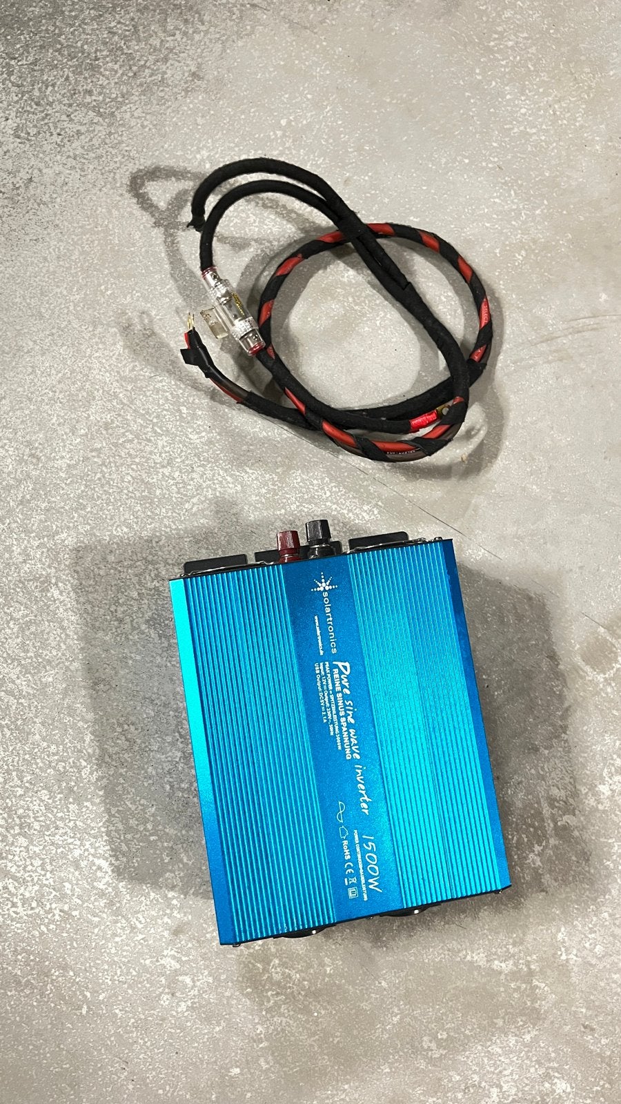 Solartronics Pure Sinus Omvormer 1500W, Ophalen of Verzenden, Gebruikt