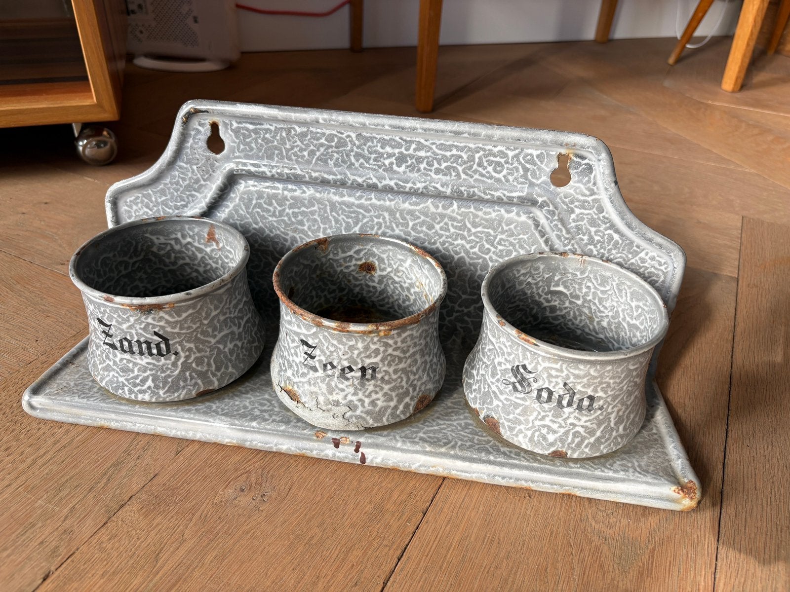 Emaille Zand Zeep Soda, Antiek en Kunst, Ophalen of Verzenden
