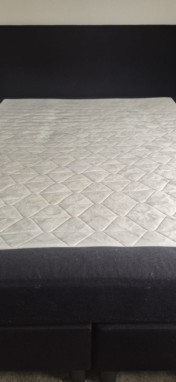 boxspring zwart 160x200 in goede staat, Ophalen, Zwart, Tweepersoons, 200 cm