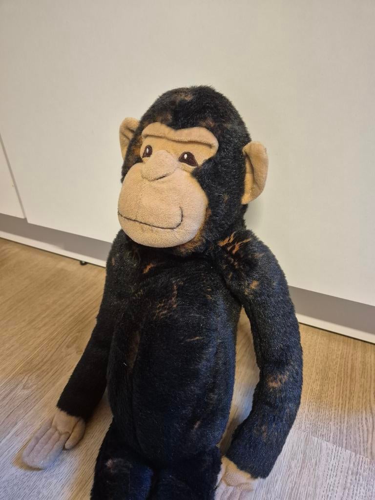 IKEA chimpansee aap knuffel 55 cm, Kinderen en Baby's, Speelgoed | Knuffels en Pluche, Ophalen of Verzenden