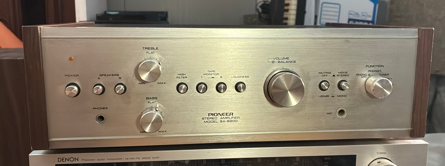 Pioneer SA-6200 versterker, Ophalen of Verzenden, Gebruikt, Minder dan 500 watt