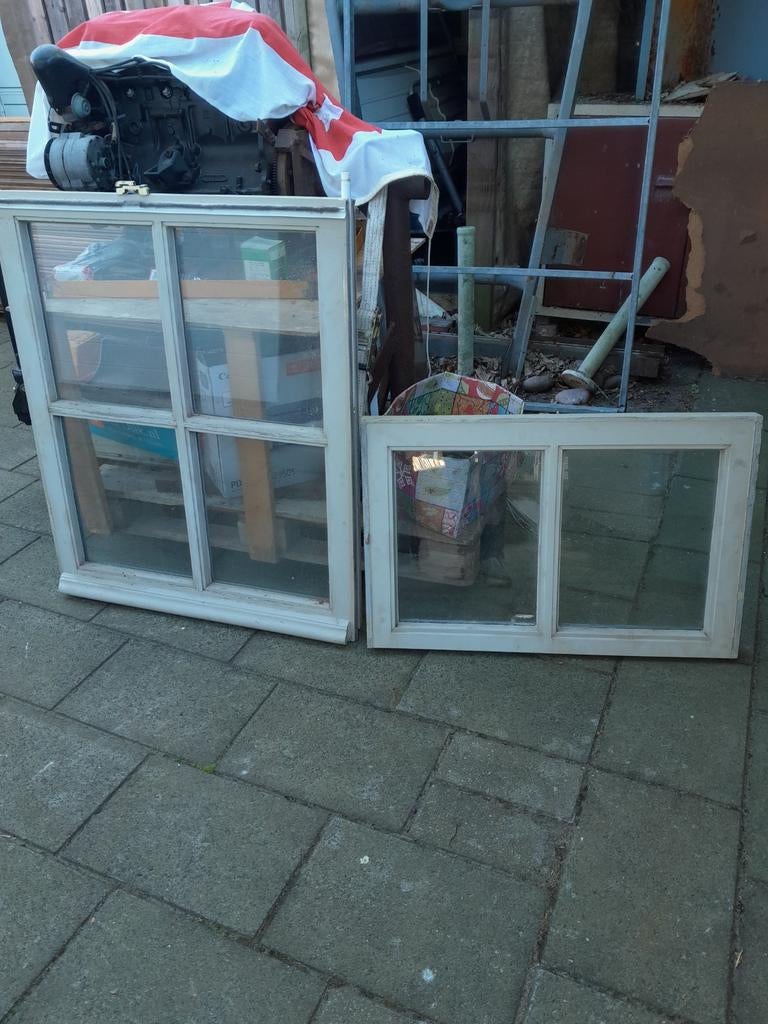 Schuifraam 89 cmx160cm, Ophalen, Gebruikt, 200 tot 215 cm, Glas