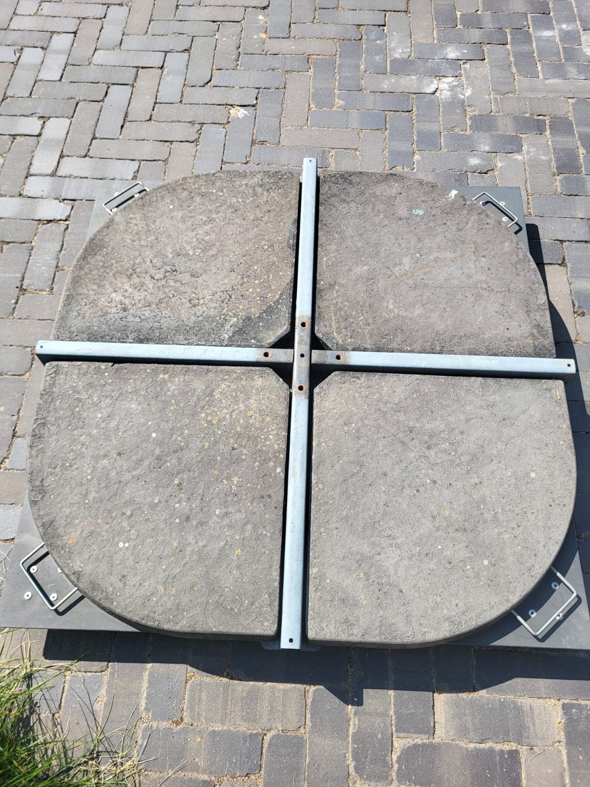 Parasolvoet voor zweefparasol, Tuin en Terras, Ophalen, Gebruikt, Minder dan 1 meter, Parasolvoet