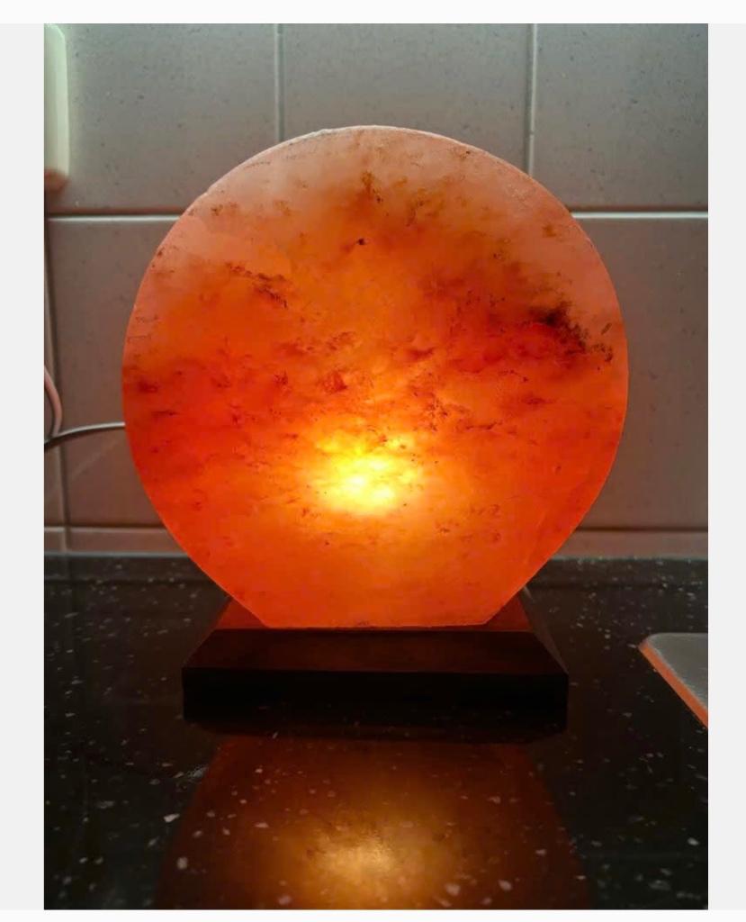 Grote zware XL Zoutlamp 4745 gram, bijna 5 kilo, 21 cm hg., Ophalen of Verzenden