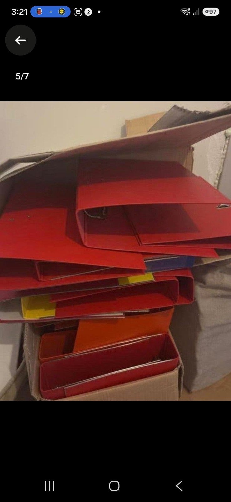 Gratis af te halen Diverse ordners en opbergmappen (partij), Ophalen, Gebruikt