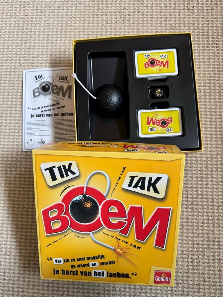 Tik Tak Boem Gezelschapsspel - Goliath, Drie of vier spelers, Ophalen of Verzenden, Zo goed als nieuw