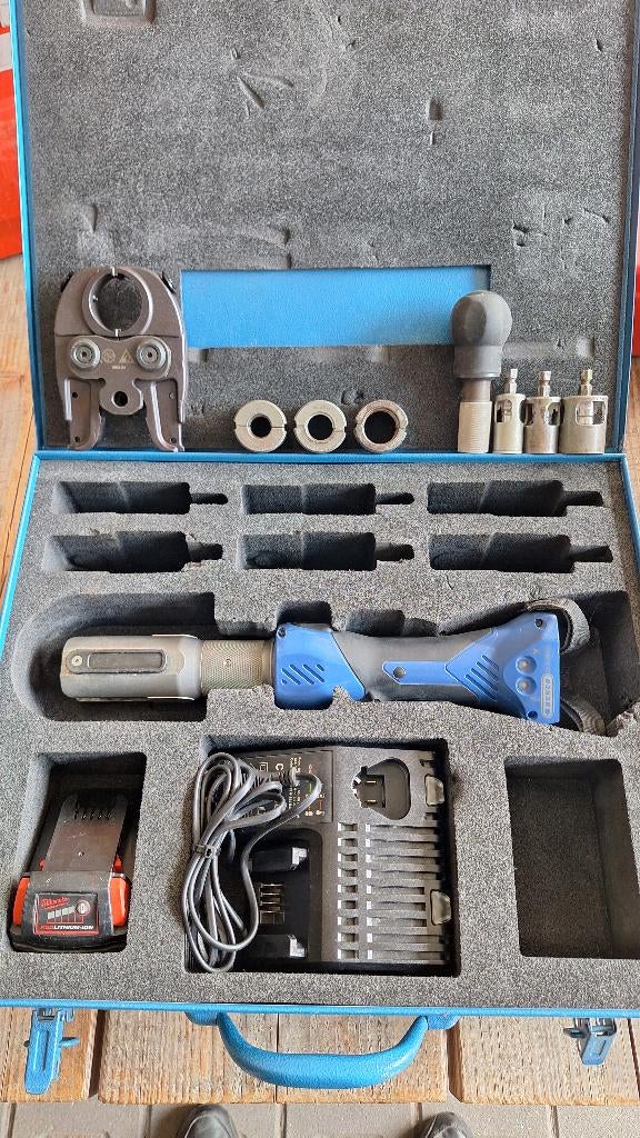 Henco Mini3 Accu perstang persmachine Mini 3 pers tang, Auto diversen, Autogereedschap, ., Ophalen of Verzenden, Zo goed als nieuw