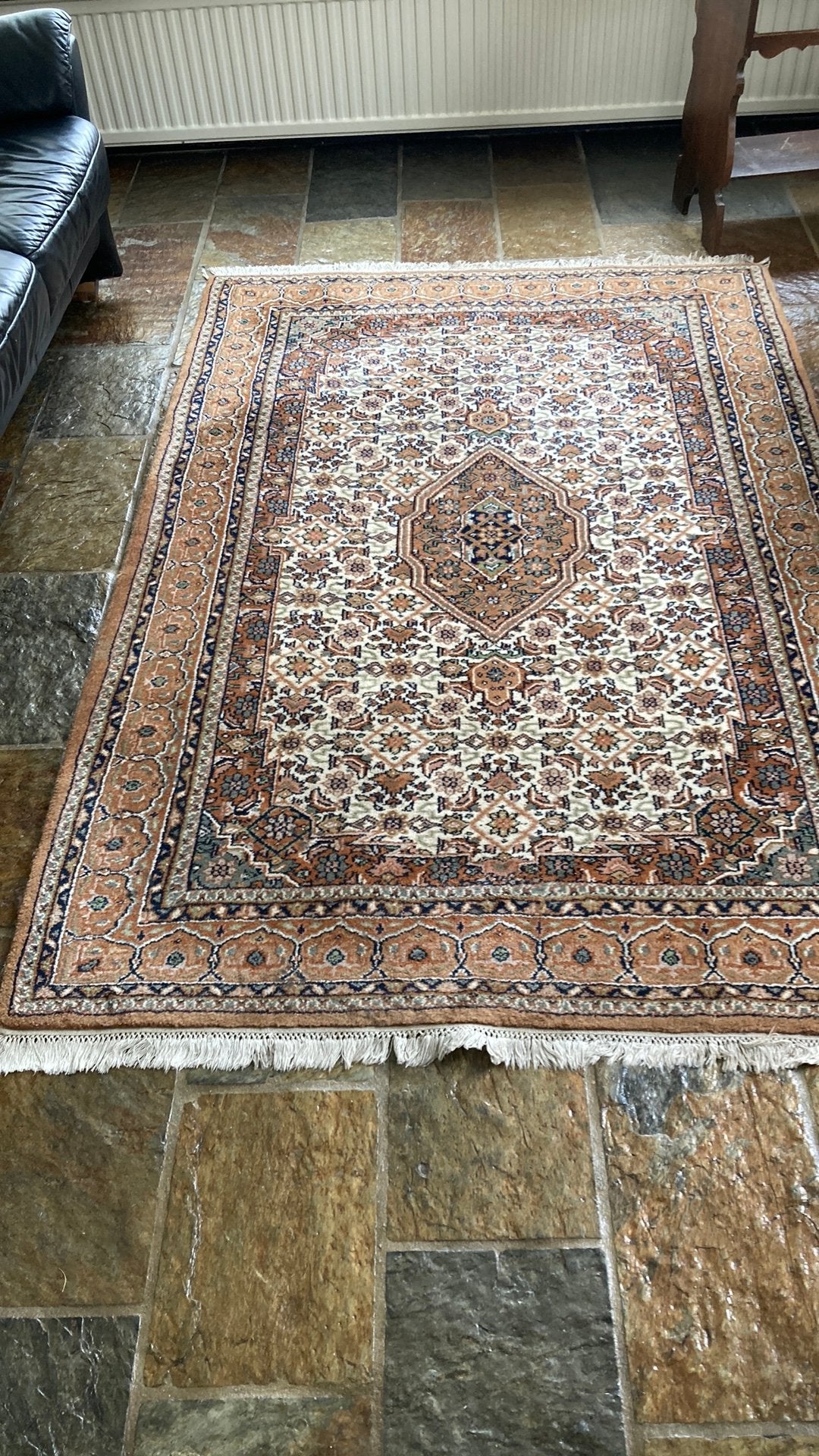Handmate vlierkleed 206 x 141, Ophalen, Zo goed als nieuw, Rechthoekig, 50 tot 100 cm