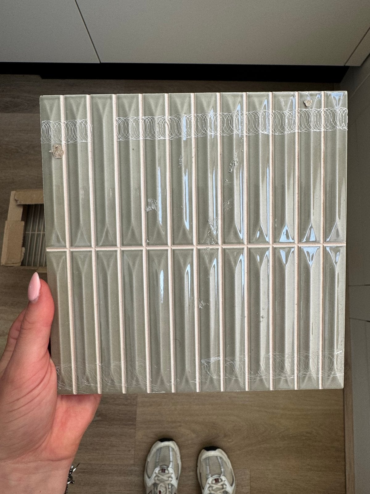 17 stuks Wandtegel KitKat Arrow Olive 20x20 cm, Nieuw, Ophalen of Verzenden, 20 tot 40 cm, Minder dan 5 m²