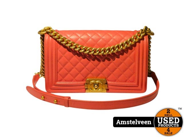 Chanel Medium Salmon Caviar Boy Flap 2019, Chanel, Zo goed als nieuw, Support@chanel.com, 31 Rue Cambon, 75001 Paris
France